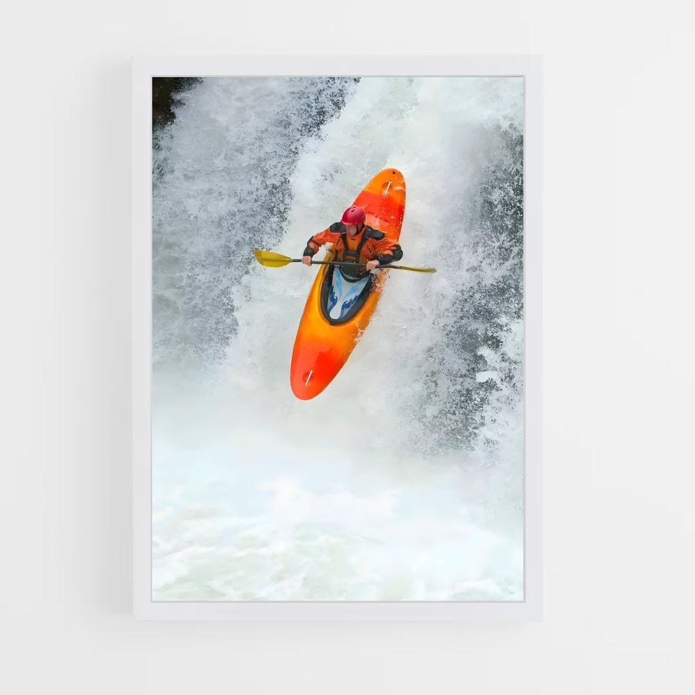 Poster Onde Sauvage – affiche Canoë-kayak (vue 3)